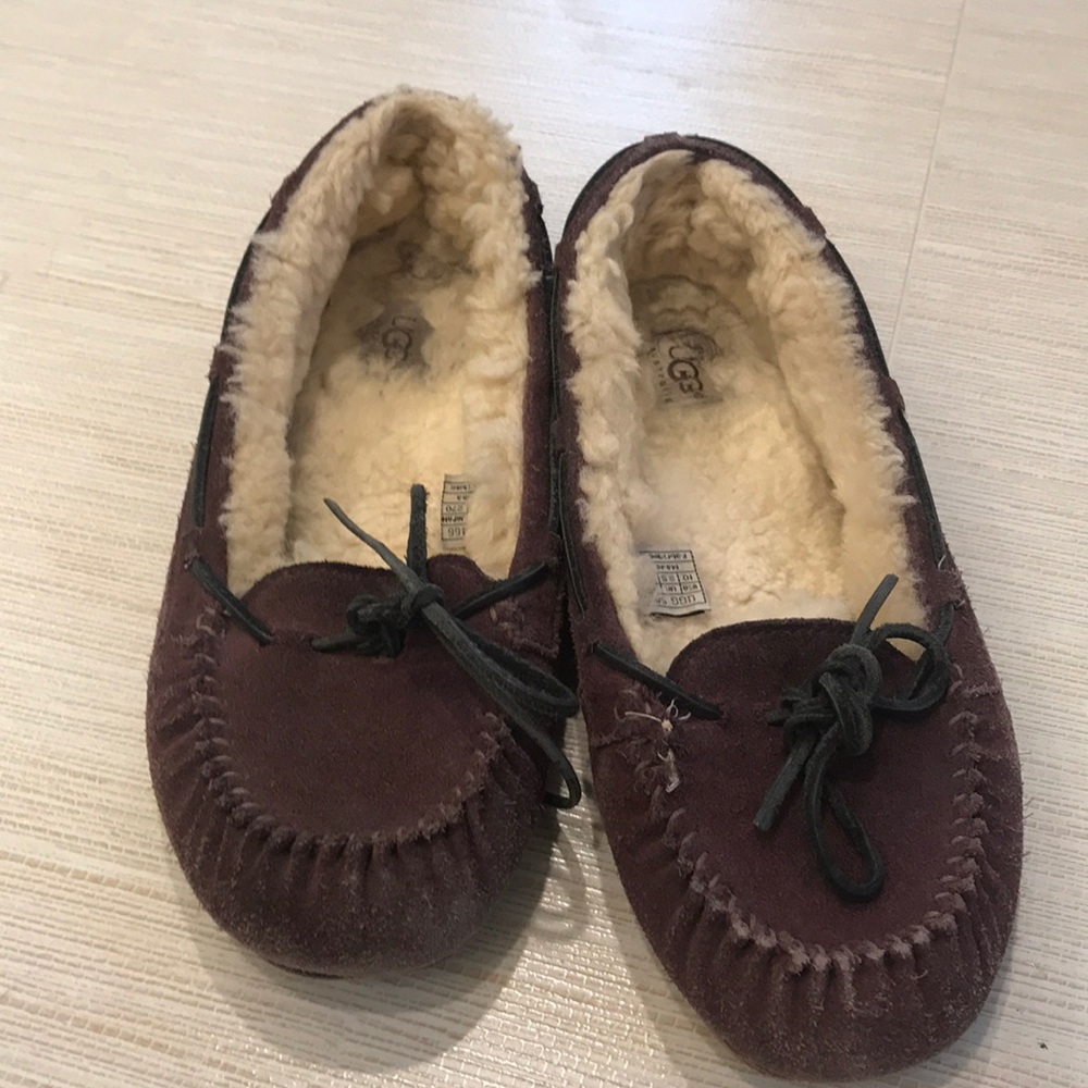COPY - Gently worn authentic Ugg moccasin slippers